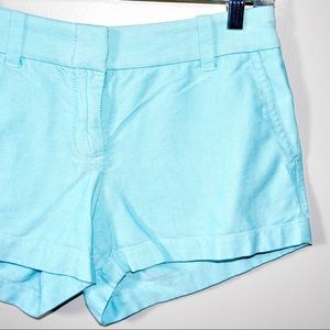 Jcrew Ice Blue City Shorts - 0